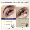GlowVane TrueCurve Lash Cluster Kit - Celeste