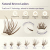 GlowVane TrueCurve Lash Cluster Kit - Brown Lahes