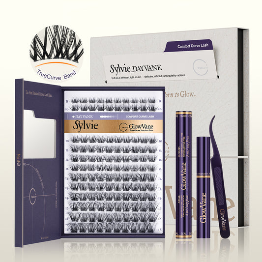 GlowVane TrueCurve Lash Cluster Kit - Sylvie